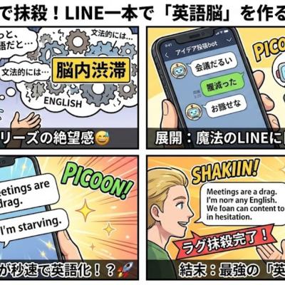 脳内ラグをAIで抹殺！LINE一本で「英語脳」を作る禁断のハック