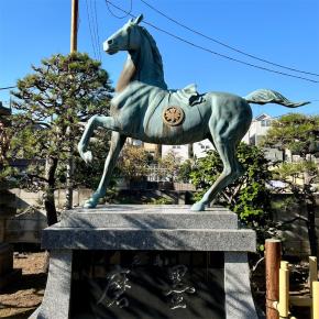 名馬「磨墨」 萬福寺（馬込）