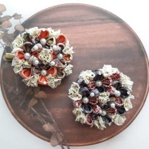 つまみ細工 『十字レース』