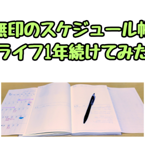 2025年手帳生活 1年続けた感想【無印良品：一覧できるスケジュール帳】