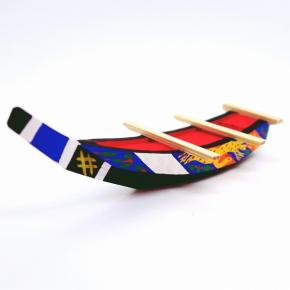 【和歌山県の郷土玩具・縁起物】那智勝浦 熊野古式くじら舟：小倉家／江戸時代の捕鯨船を模した熊野地方の愛らしいミニチュア船