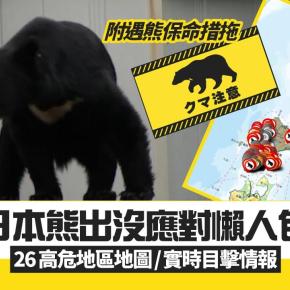  香港政府、海外渡航安全情報で日本のクマ被害を注意喚起