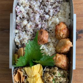 お弁当（夫）220706 虫さんおはよう