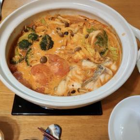 ビスク鍋 ＆ さば塩焼き