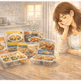 夕方に「何を作るか」を考えなくてよくなっただけで、気持ちがかなり楽になった