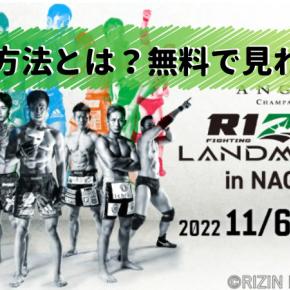 RIZIN LANDMARK 4 （ライジンランドマーク4）in NAGOYAの視聴方法とは？無料で見れる？