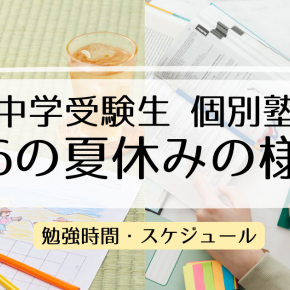 中学受験生 個別塾小6の夏休みの様子～勉強時間・スケジュール～