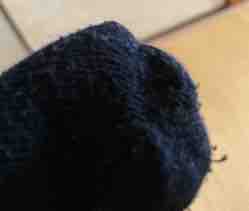 靴下・・かがってみた