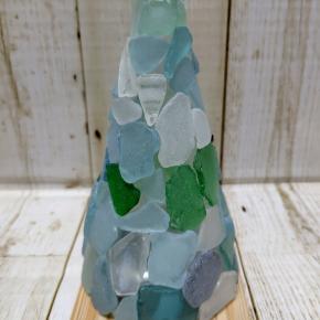 シーグラスのランプシェード