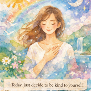 今日は「自分にやさしくなる」と決めるだけでいい