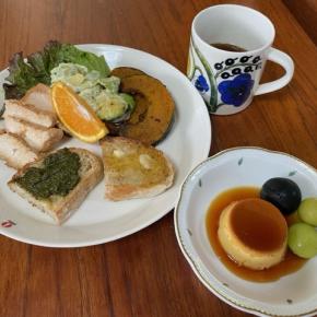 残りものプレートデザート付き