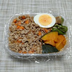 そぼろ丼とかぼちゃ