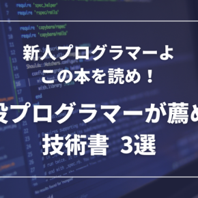 【新人プログラマーよこれを読め！】現役プログラマーが教える 絶対読むべき技術書3冊！