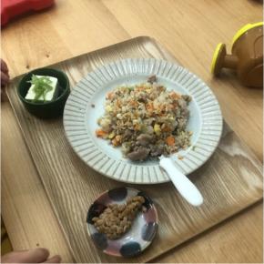 【今日の取り分けご飯】天丼、炒飯
