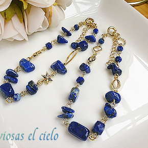 【新作】ラピスラズリのブレスレット2点です