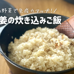 サービングポット『新生姜の炊き込みご飯』レシピ｜新生姜の栄養と効能