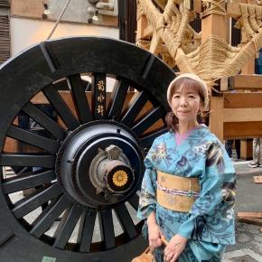 祇園祭、鉾立て中でした!