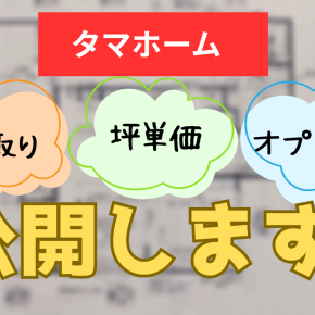 タマホームで4LDK平屋を建てたよ！間取り、坪単価、オプションを公開します！