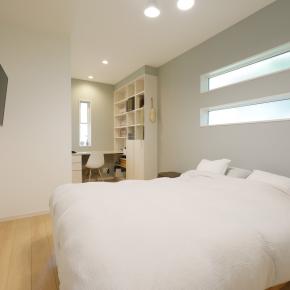 【入居後WEB内覧会】小さな平屋で暮らす～寝室＆書斎～