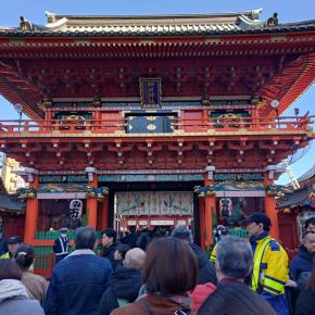 神田明神に初詣と国立西洋美術館でモネ睡蓮のとき展、よそ行きのコートをバーゲンで。