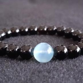 モリオン・アクアマリン 8mm(親玉10mm)【高品質・鑑別済み】