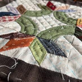 キルティングと姿勢が悪い