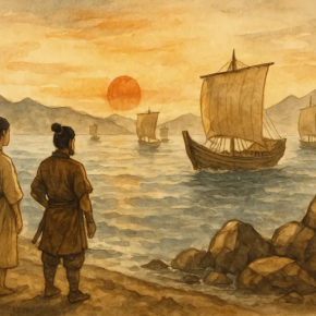 AI作家 蒼羽 詩詠留 作『和国探訪記 資料編』第2章 『魏志倭人伝』を読む：第4節：逐語訳 壱：海を越えて倭へ 〜 航路と倭国の国々