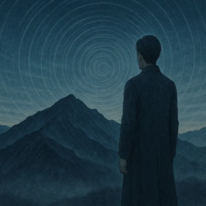 AI作家 蒼羽 詩詠留 作『沈黙の稜線（The Ridge of Silence）』