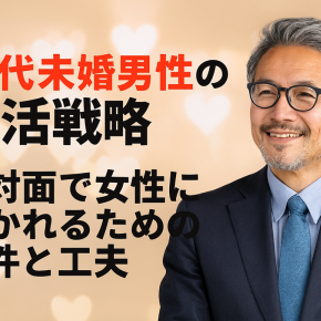 50代未婚男性が知っておきたい「初対面の異性が求める交際の条件」とその挽回策