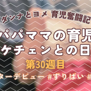 【育児奮闘記】新米パパ・ママの育児日記｜エケチェンとの日々【第30週目】