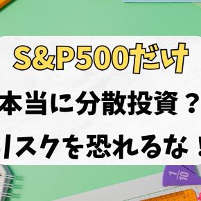 「S&P500だけで分散投資です（ドヤ）」←それ、本当に分散？