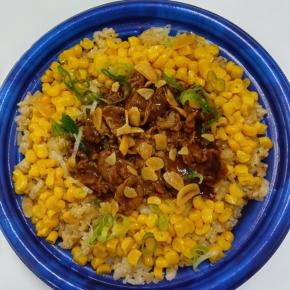 ガーリックコーンライスとドリア