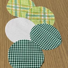 ハギレでヨーヨーキルト（グリーン系で）