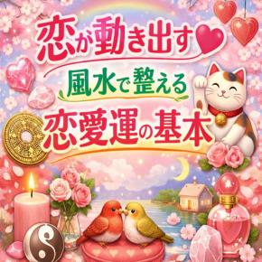  恋が動き出す♡風水で整える恋愛運の基本