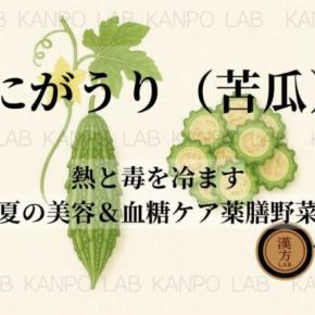 🥒にがうり（苦瓜）｜熱と毒を冷ます“夏の美容＆血糖ケア薬膳野菜”