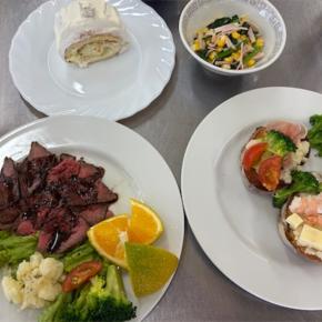 料理教室:クリスマスメニューを作りました。