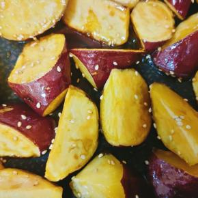 フライパンのまま大学芋