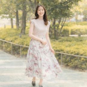 花柄ボタニカルスカート