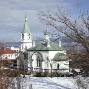 津軽海峡に面した街 雪が少なくてありがたい・・