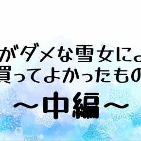 冬がダメな雪女による今年買ってよかったもの2025～中編～