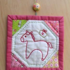 干支のミニキルト作り / ぽすくま