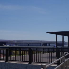 東京側の多摩川河川敷端から飛行機撮影（5日目その2）