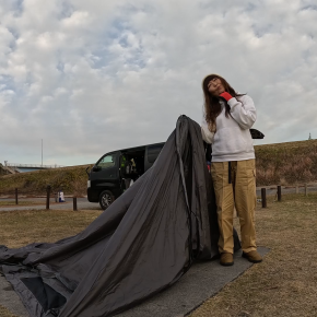 【夫婦でキャンプ】東海広場東エリアショウネンテント設営覚えてる？2025年もありがとう♡