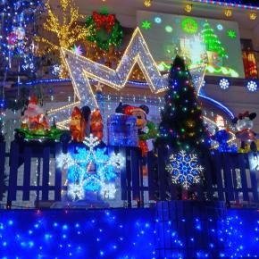 宇治に毎年家のおもてイルミネーションで飾ってくださるお家があります。