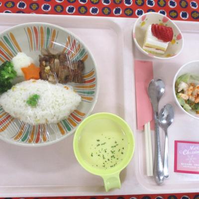 12月患者さま行事食 クリスマスランチをお出ししました