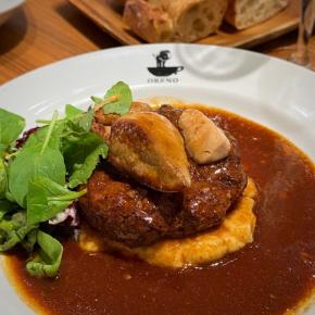 1日15食限定！ふわとろフォアグラのロッシーニ風ハンバーグ＠俺のイタリアン 東京駅ヤエチカ (八重洲)