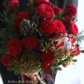 ラグジュアリーなクリスマスブーケ