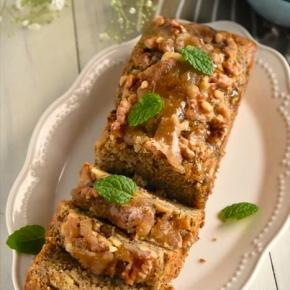 焦がしキャラメルのブリュレ紅茶バナナケーキ