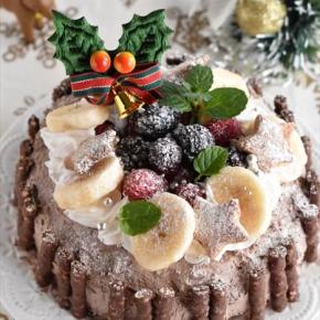 泡立て不要！混ぜて焼くだけの【Xmasバナナケーキ】が絶品！