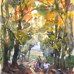 「スケッチ5人展」は27・28日の土日を残すのみとなりました！【ギャラリーはな周辺ランチとカフェ情報】